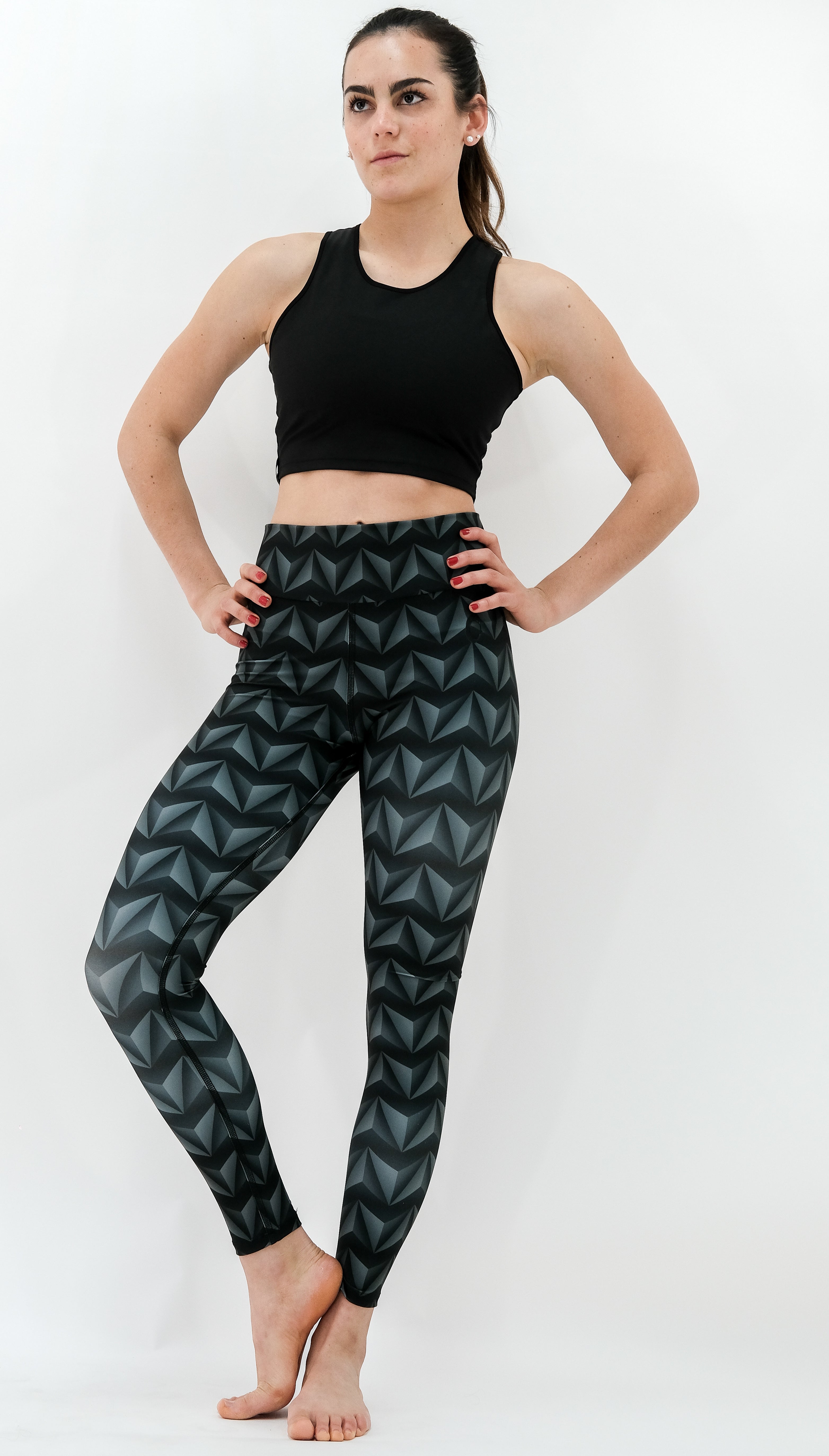Legging Woman Triangles 3d Recycled