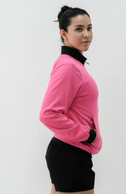 Women's Neck Phospho Pink Jacket