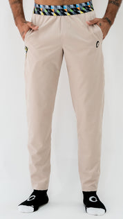 Recycled Beige Men's Trousers