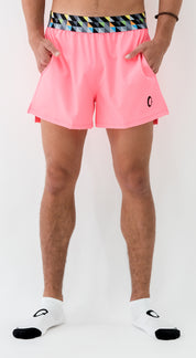 Recycled Phospho Pink Men's Performance Short