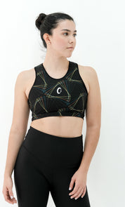 WOMEN'S TOP ENERGY RECYCLED TRIANGLES