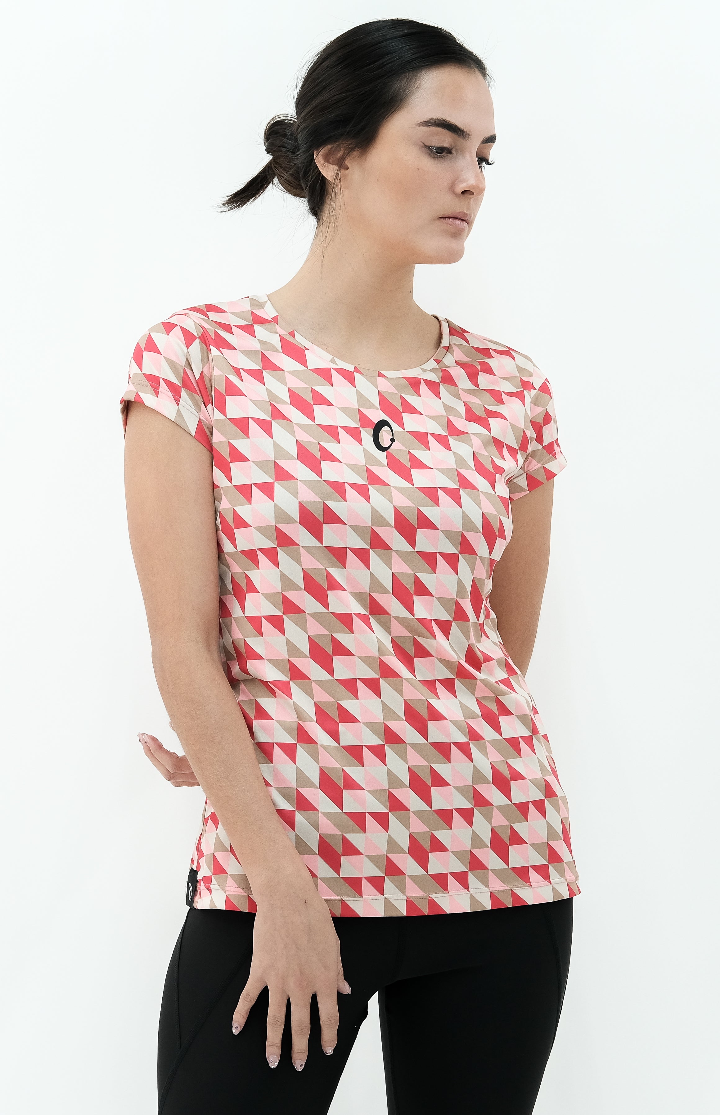 Women's Short Sleeve Recycled Triangles T-shirt