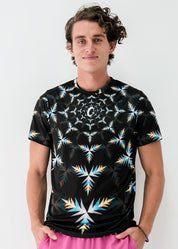 Classic Men's T-shirt natural geometry colors