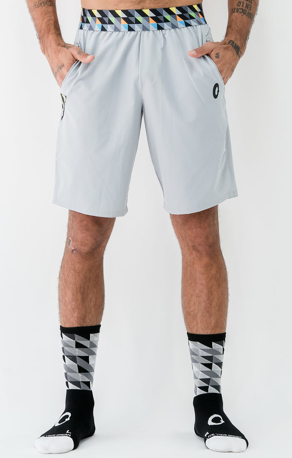 men's gray recycled bermuda shorts
