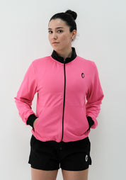 Women's Neck Phospho Pink Jacket