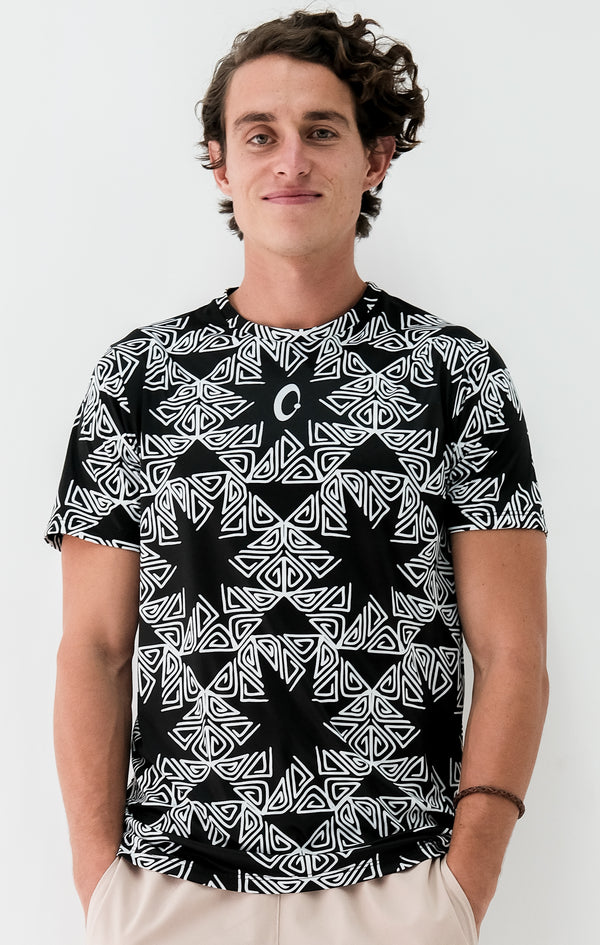 Mandala Spiral Triangles Classic Men's T-shirt