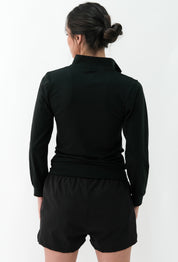 Women's Neck Black Jacket