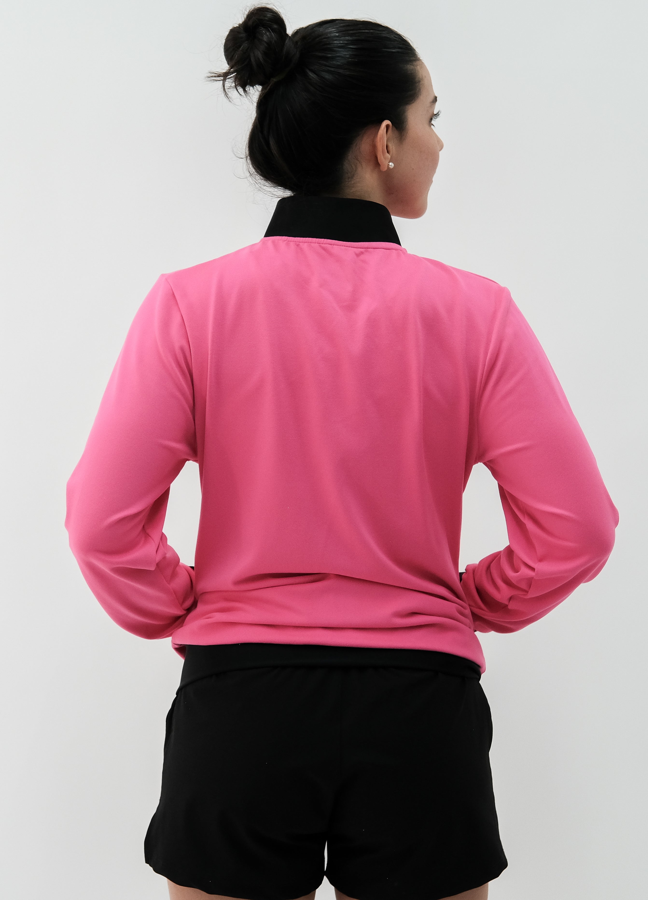 Women's Neck Phospho Pink Jacket