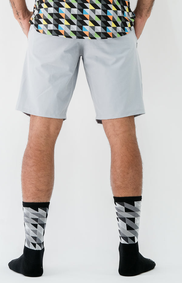 men's gray recycled bermuda shorts