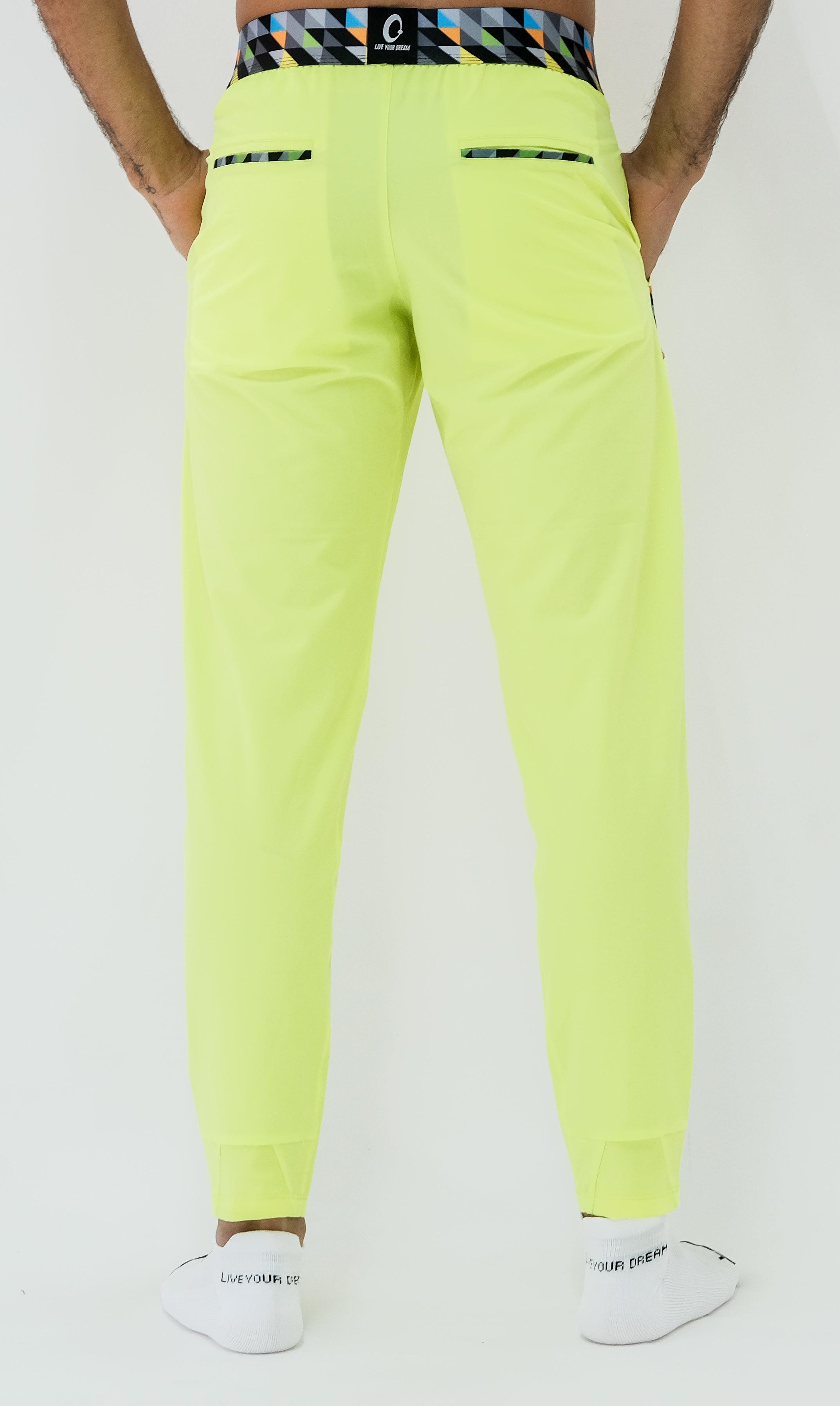 Recycled phosphor green Men's trousers