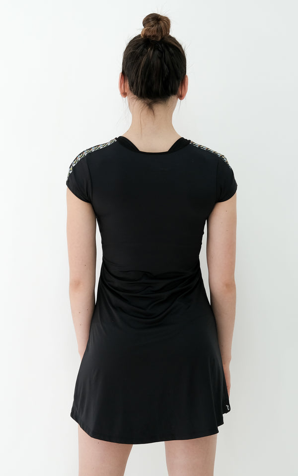 Women's short-sleeved recycled dress