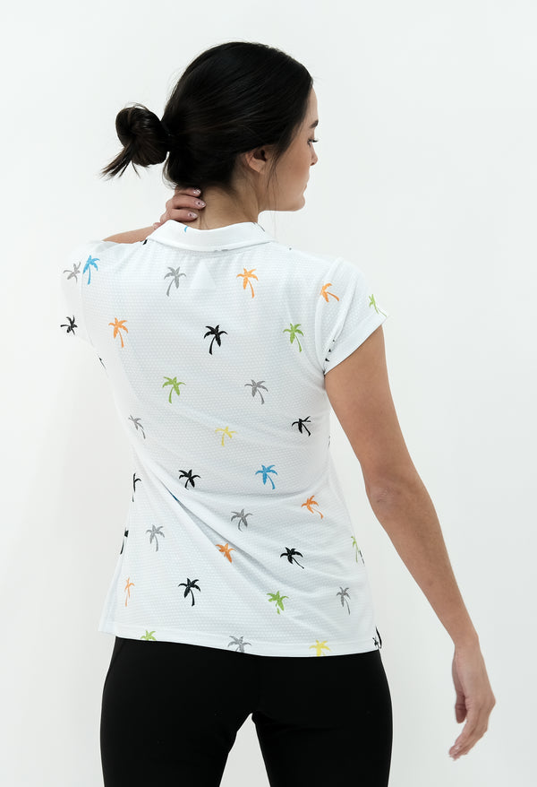 Recycled Palm Trees Woman Polo
