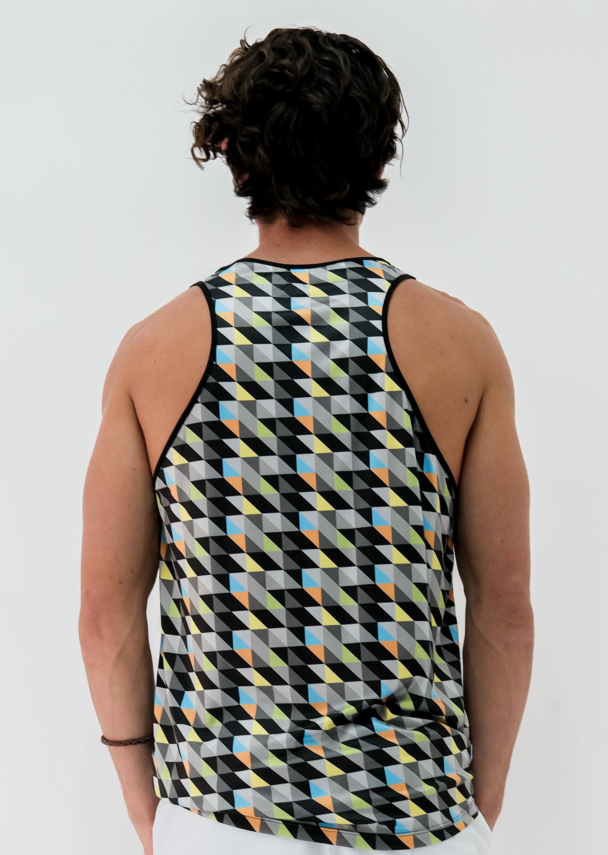 Classic Men's Tank T-shirt with recycled triangles