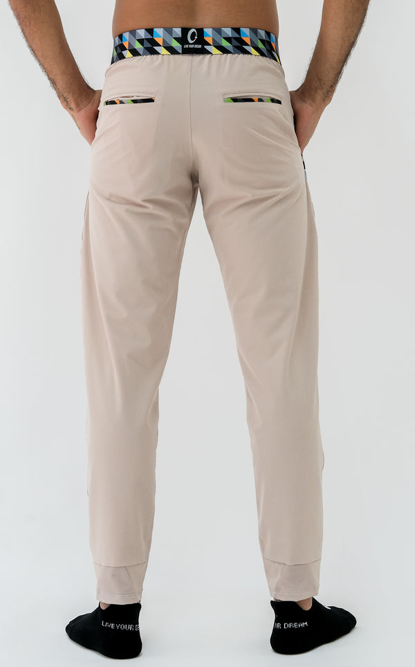 Recycled Beige Men's Trousers