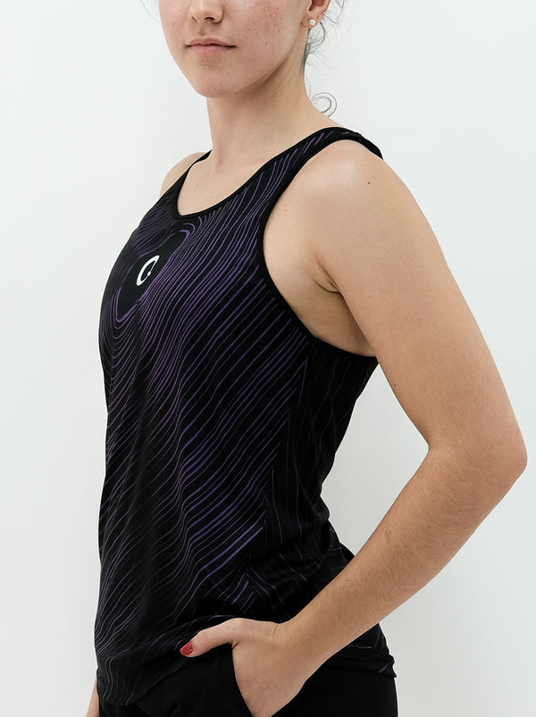 Women's Sleeveless T-shirt Waves Recycled