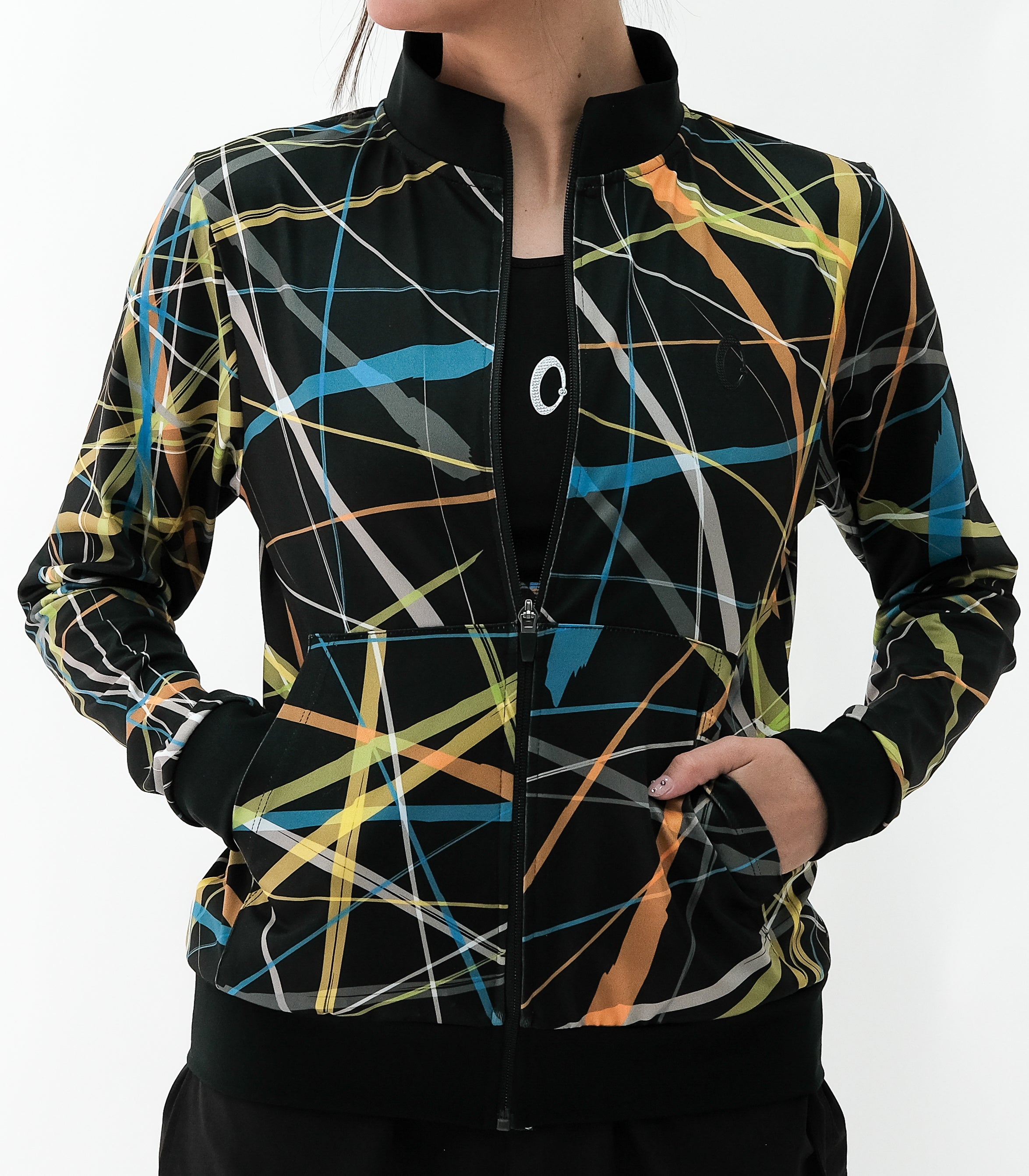 Rayos de Luz Neck Woman Jacket