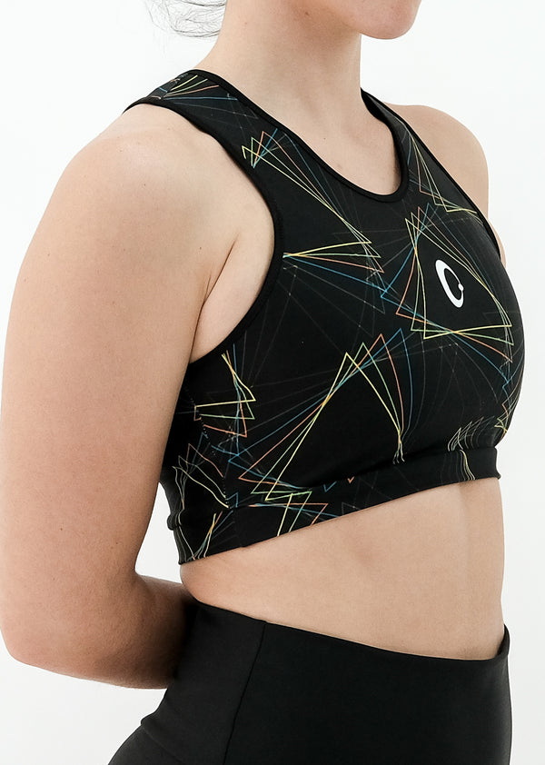 WOMEN'S TOP ENERGY RECYCLED TRIANGLES