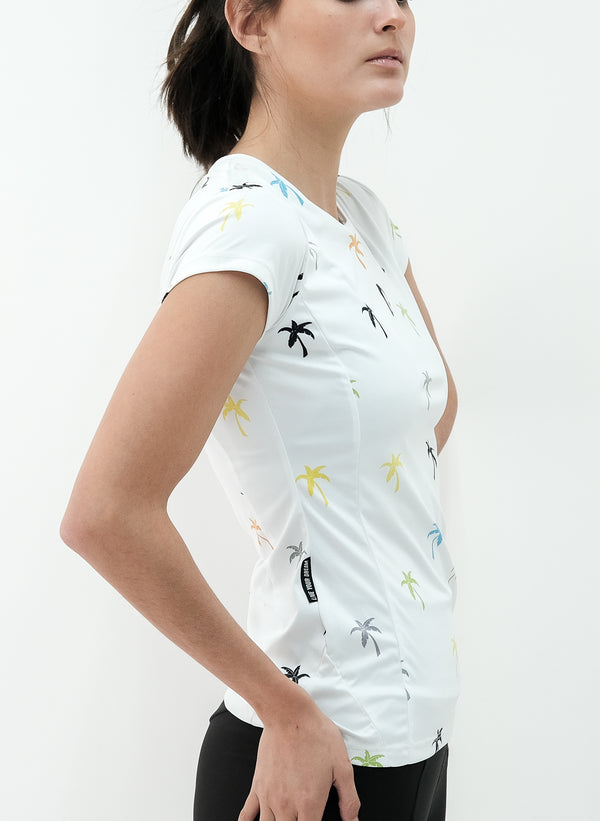 Women's Short Sleeve Recycled Palm Trees T-Shirt