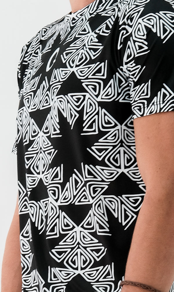 Mandala Spiral Triangles Classic Men's T-shirt