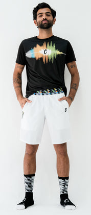 men's white recycled bermuda shorts