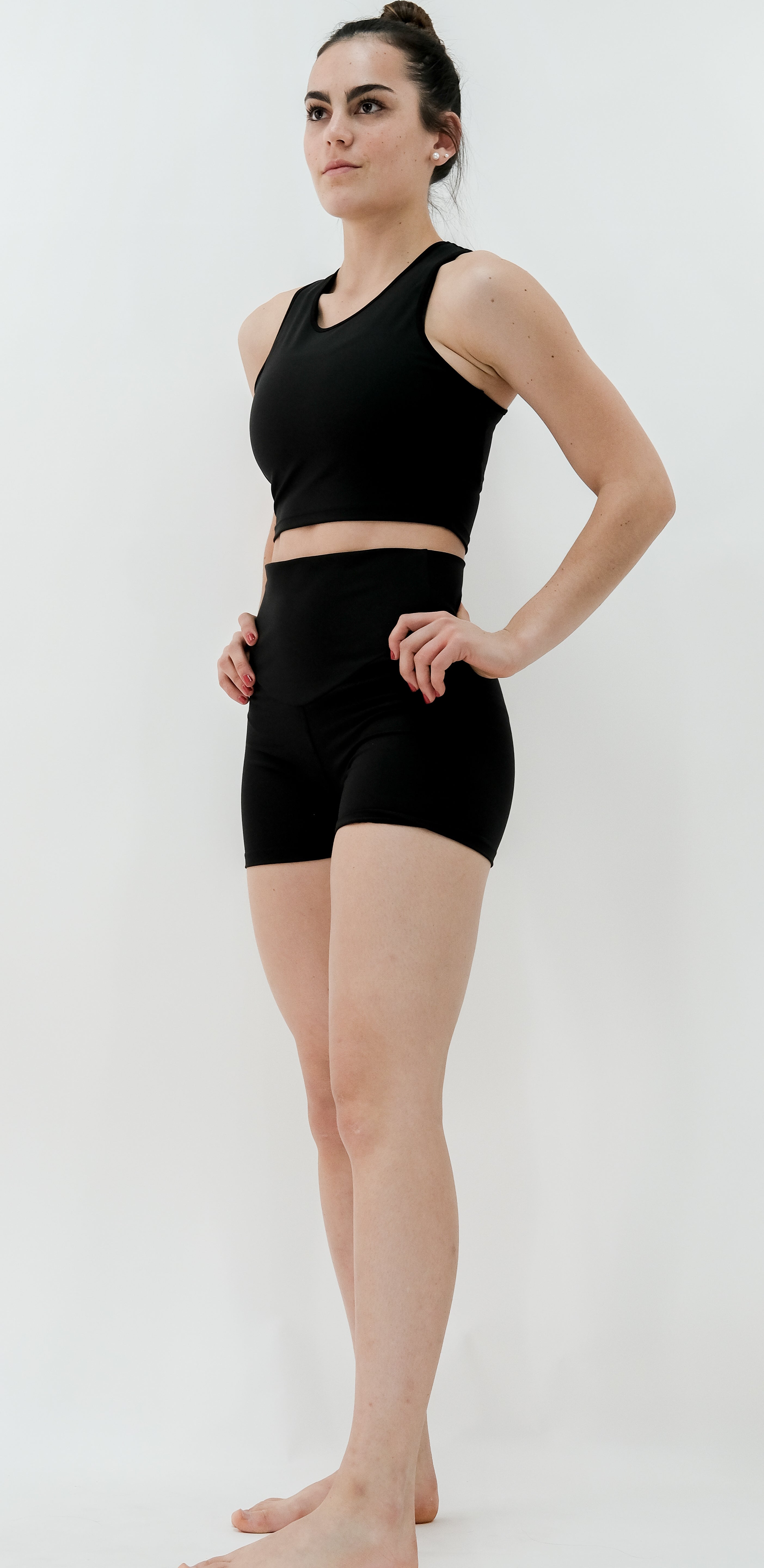 SHORT LYCRA Woman WITHOUT BAG Black Recycled