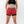 WOMEN'S SHORTS WITH RECYCLED RED LYCRA