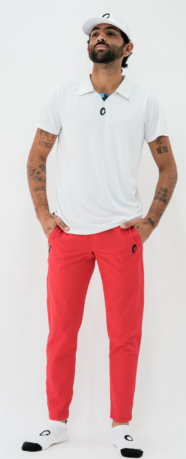 Red Recycled Men's Pants