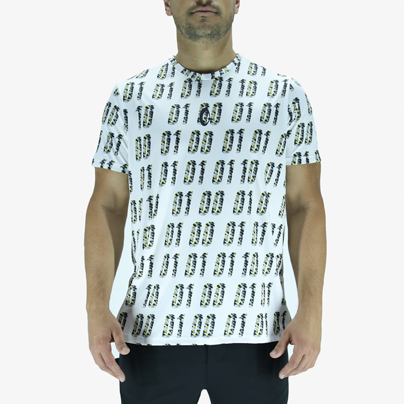 Men's Classic Cut T-Shirt - Live Your Dream Binary White Recycled