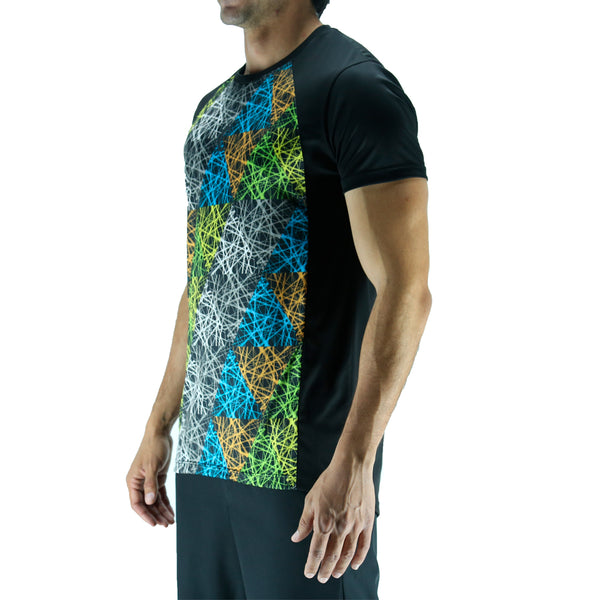 Men's Fit T-shirt - Energy Colors The O Black Recycled