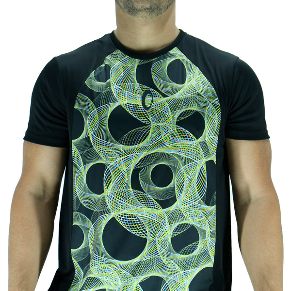 Men's Fit T-shirt - Recycled Black Vibrations