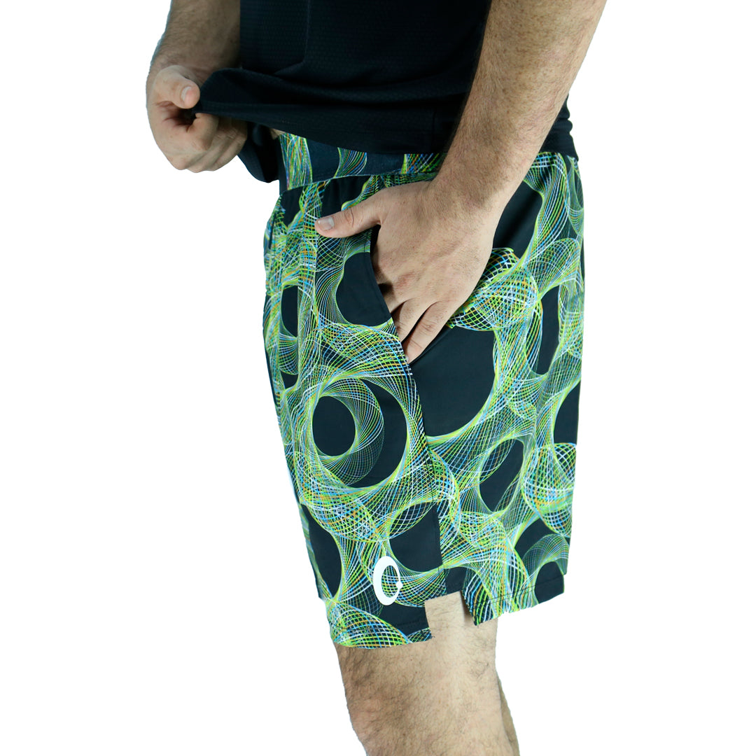 FULL PRINT VIBRATIONS SHORTS
