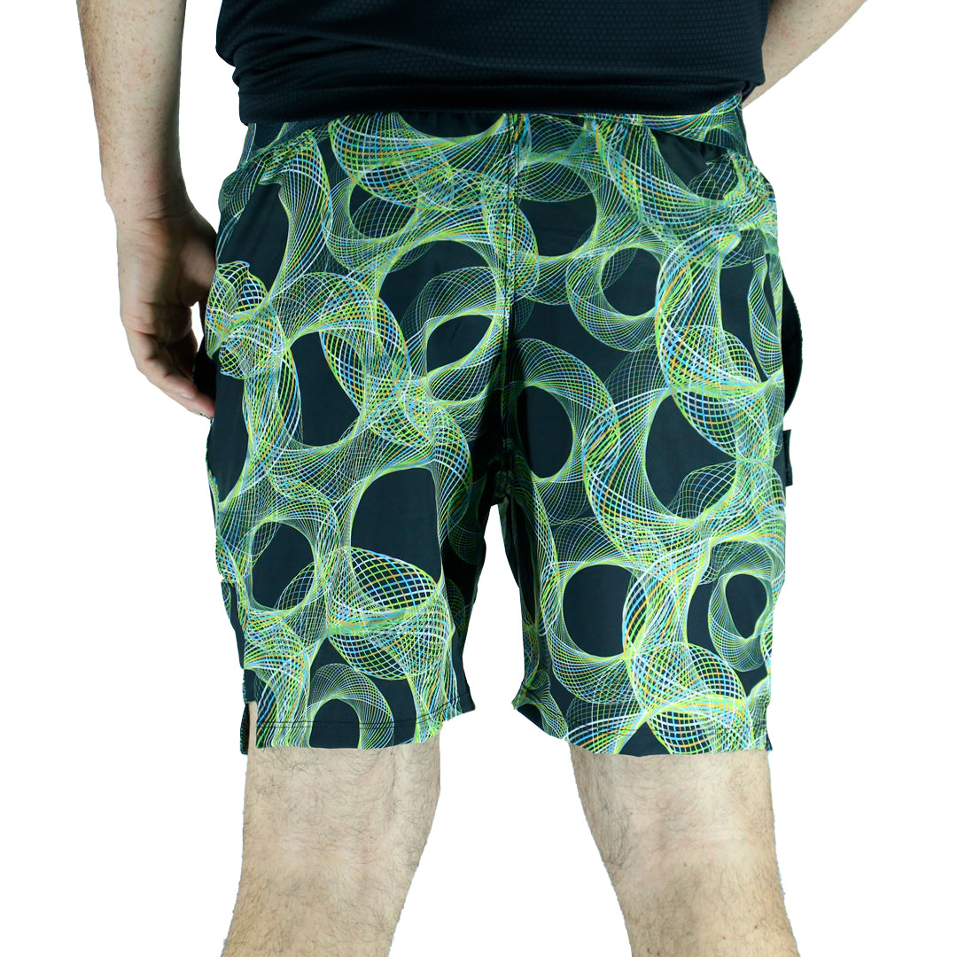 FULL PRINT VIBRATIONS SHORTS